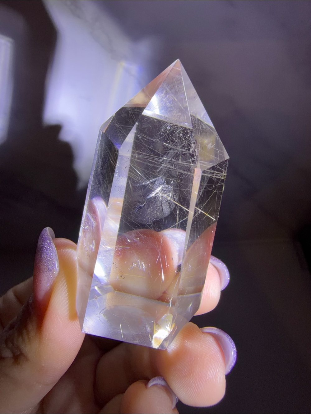 High Quality Rutilated Quartz Tower,Natural Rutilated Quartz Crystal Point,A575